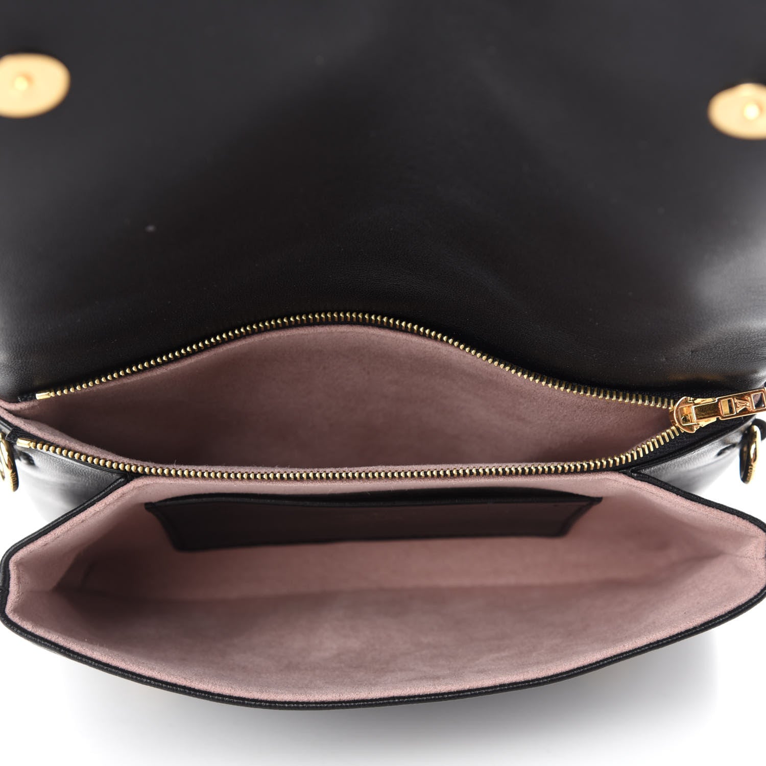 Louis Vuitton Lambskin Embossed Monogram Pochette Coussin Black 5 of 9