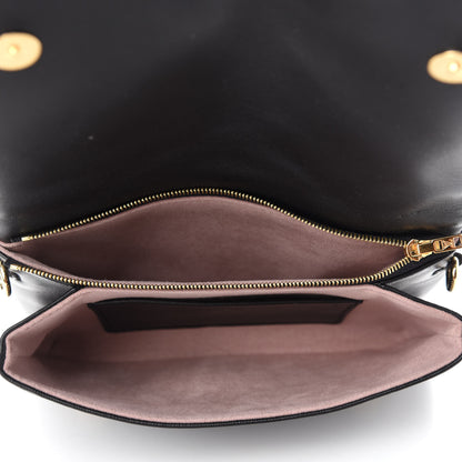 Louis Vuitton Lambskin Embossed Monogram Pochette Coussin Black 5 of 9