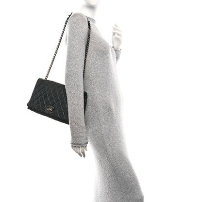 Chanel Metallic Goatskin Large City Rock Flap Black 2 of 10