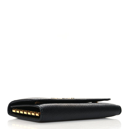 Prada Saffiano Metal 6 Key Holder Nero Black 4 of 8