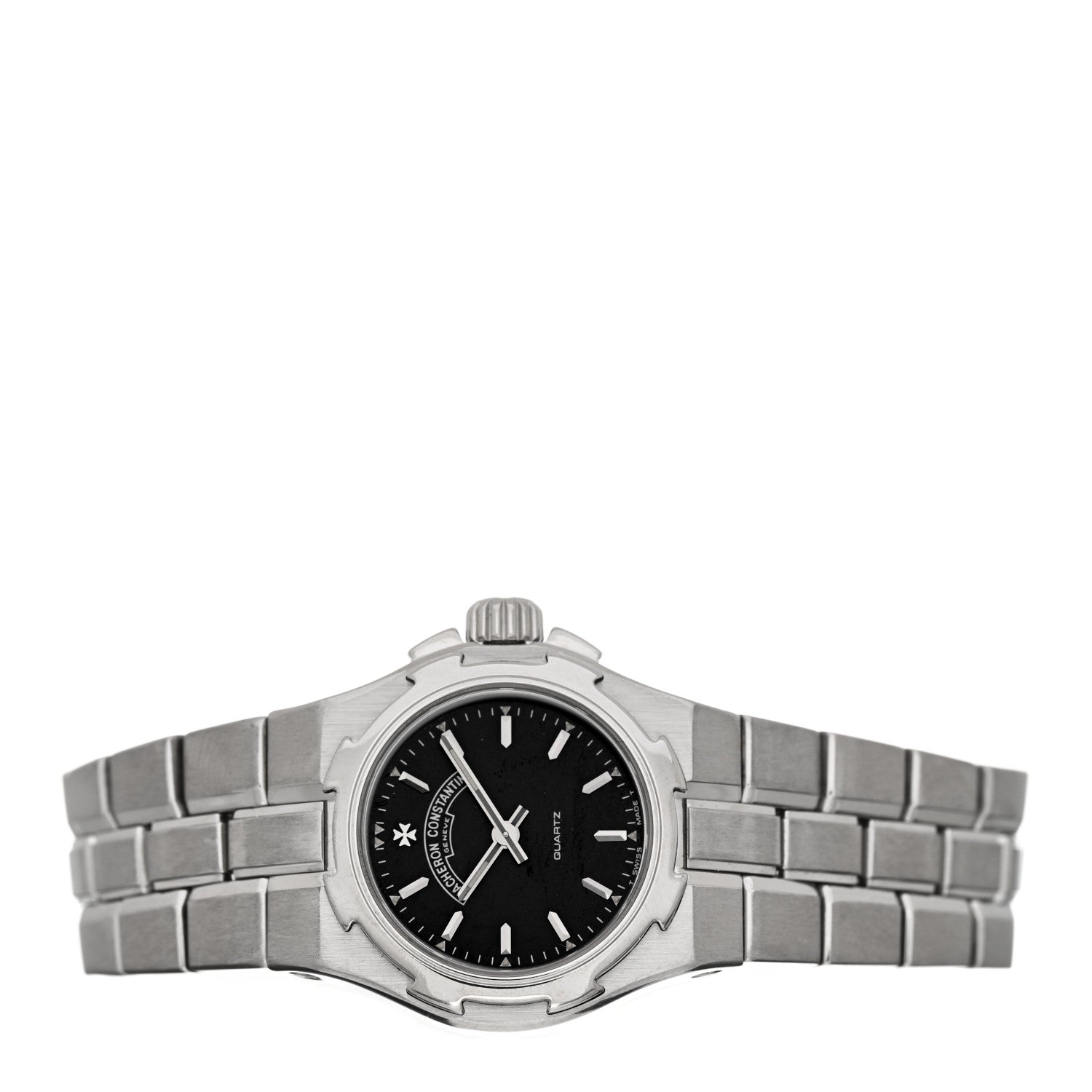 Vacheron Constantin Stainless Steel 24.5mm Overseas Quartz Watch Black 16050 2 of 4