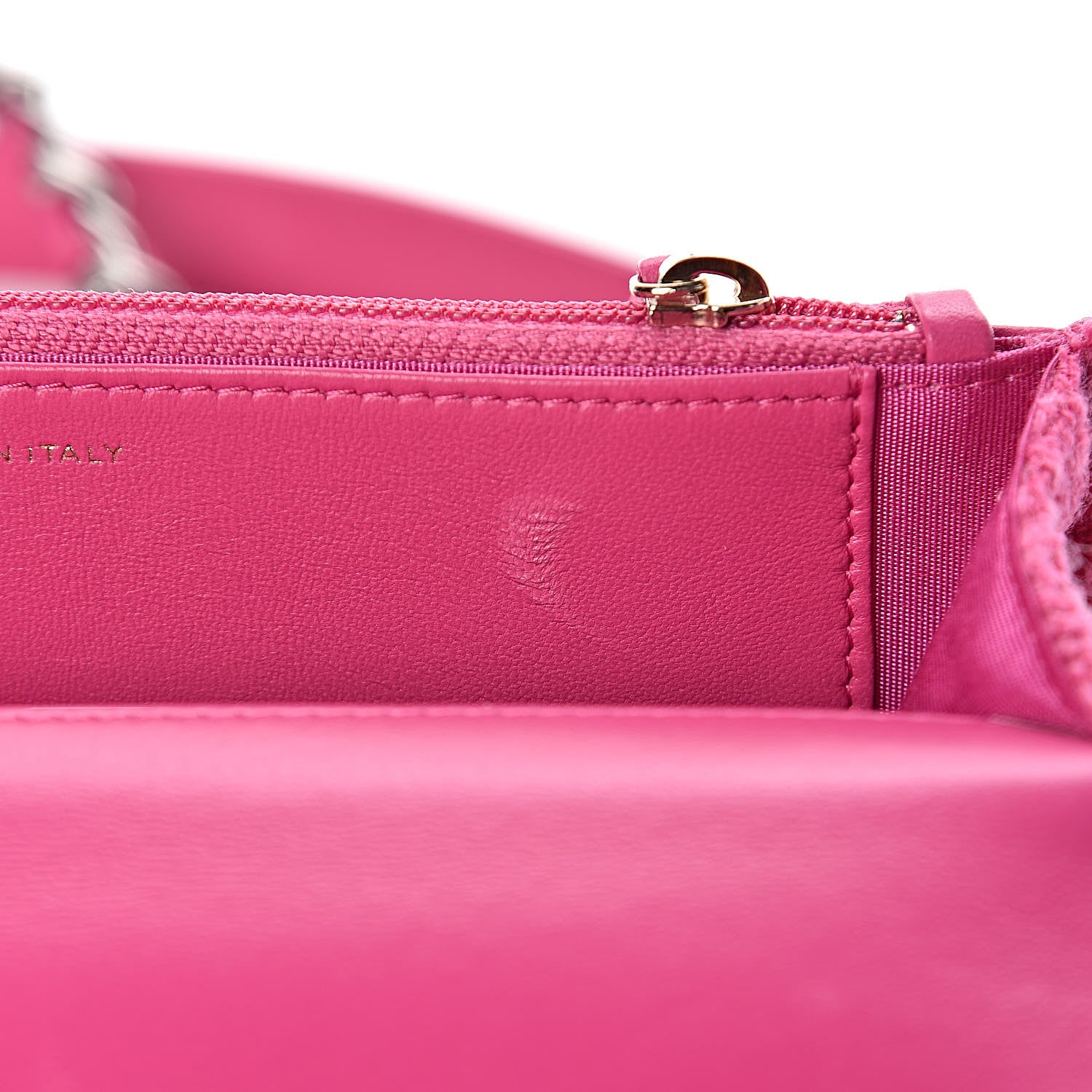 Chanel Wool Tweed Lambskin Quilted 19 Wallet On Chain WOC and Coin Purse Fuchsia 10 of 17