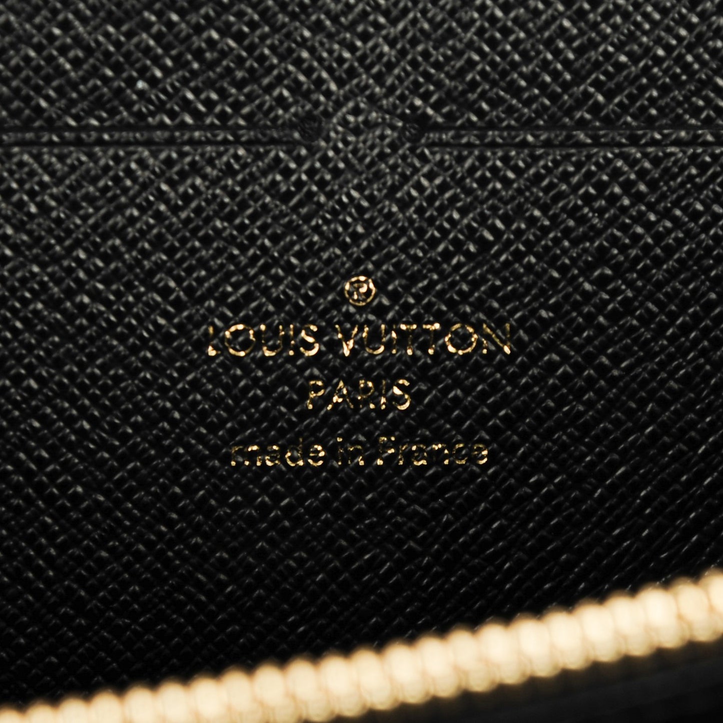 Calfskin Colored Monogram Zippy Wallet Blue Black