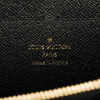 Louis Vuitton Calfskin Colored Monogram Zippy Wallet Blue Black 6 of 7