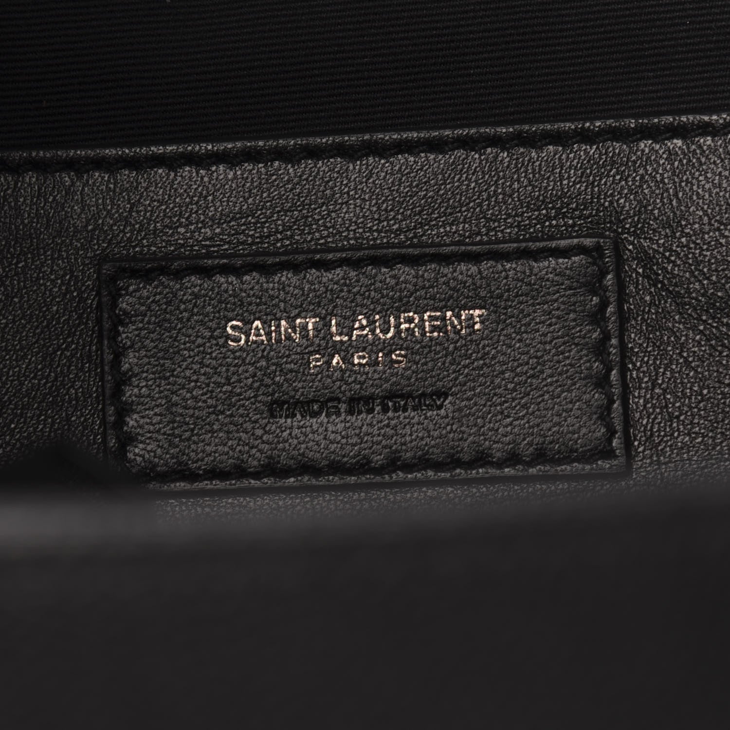 Saint Laurent Grain De Poudre Medium West Hollywood Monogram Fold-Over Black 8 of 9