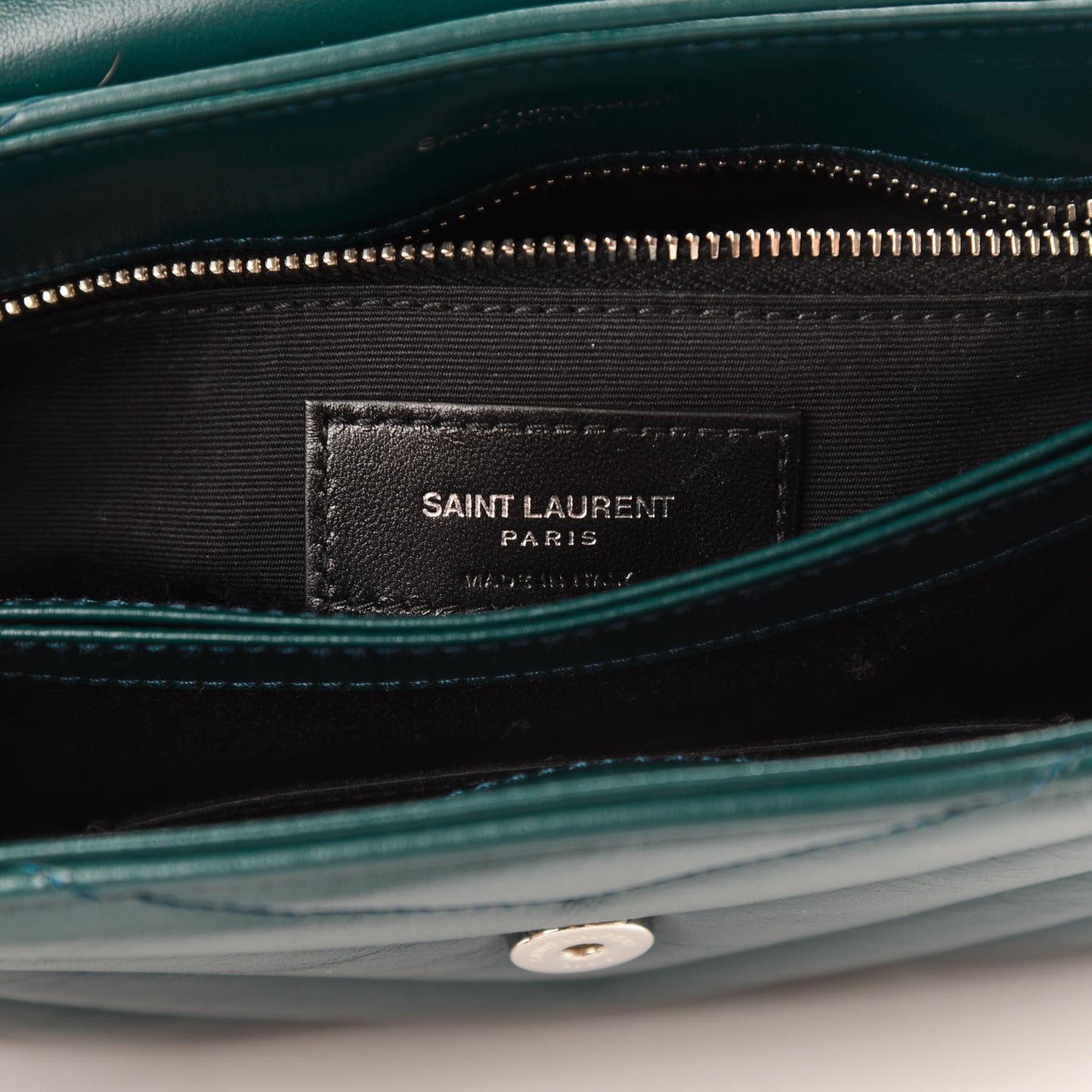 Calfskin Y Quilted Monogram Toy Loulou Satchel Dark Turquoise