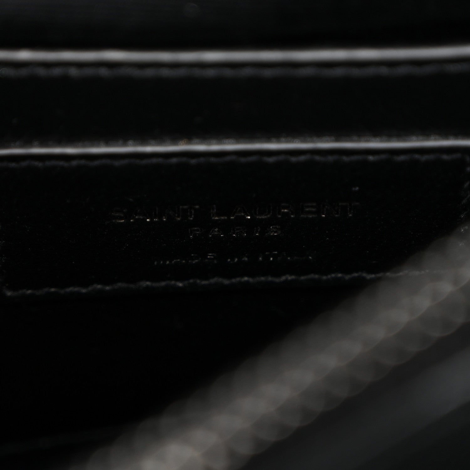 Saint Laurent Sheepskin Matelasse Chevron Monogram Monochrome Medium College Bag Black 6 of 9