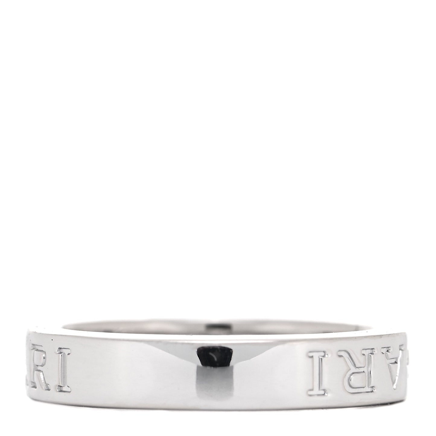 18K White Gold Diamond B.Zero1 Essential Band Ring 53 6.5