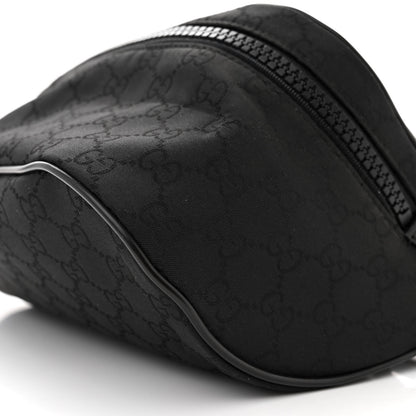 Gucci Nylon Monogram Fanny Pack Belt Bag Black 10 of 10
