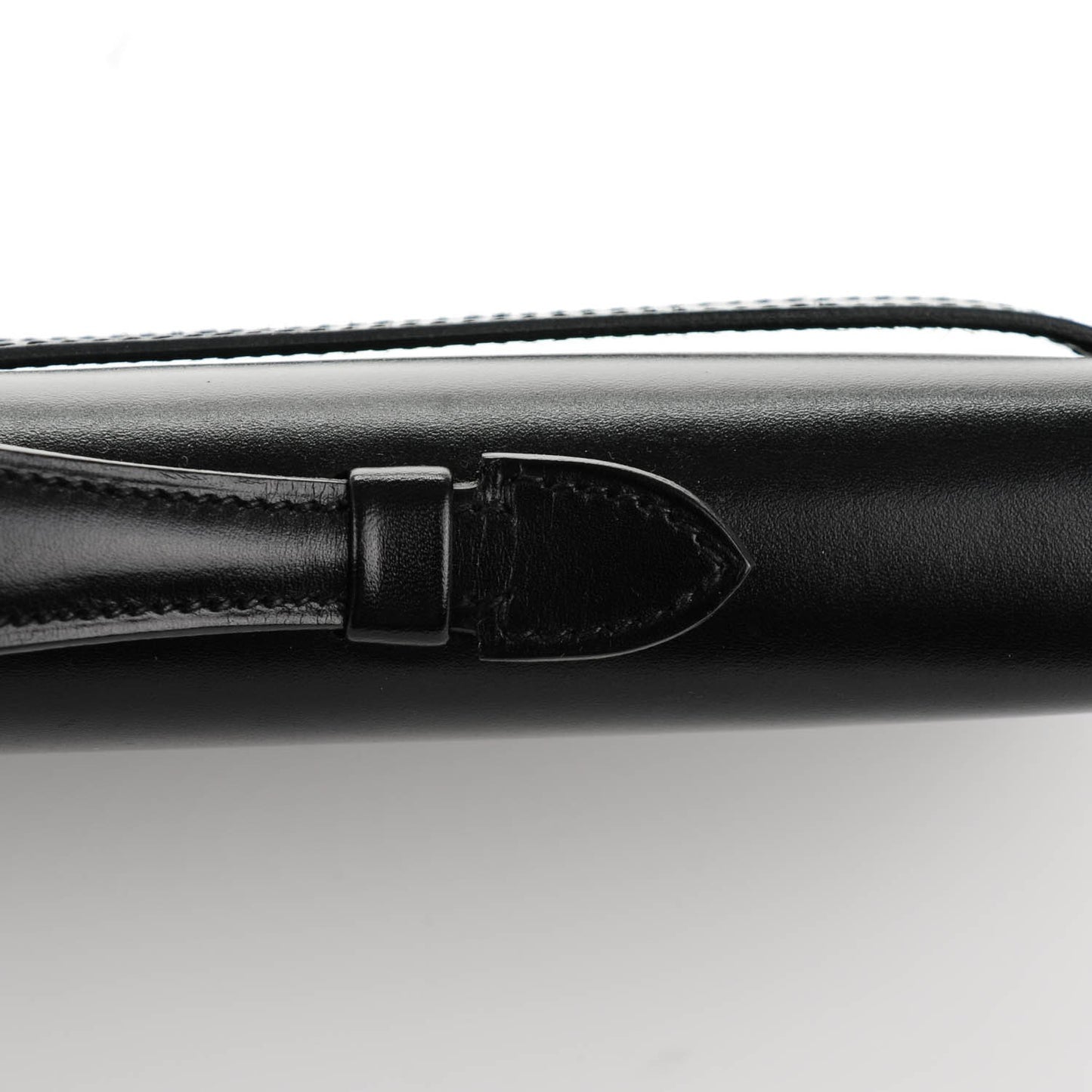 Box Kelly Cut Clutch Black