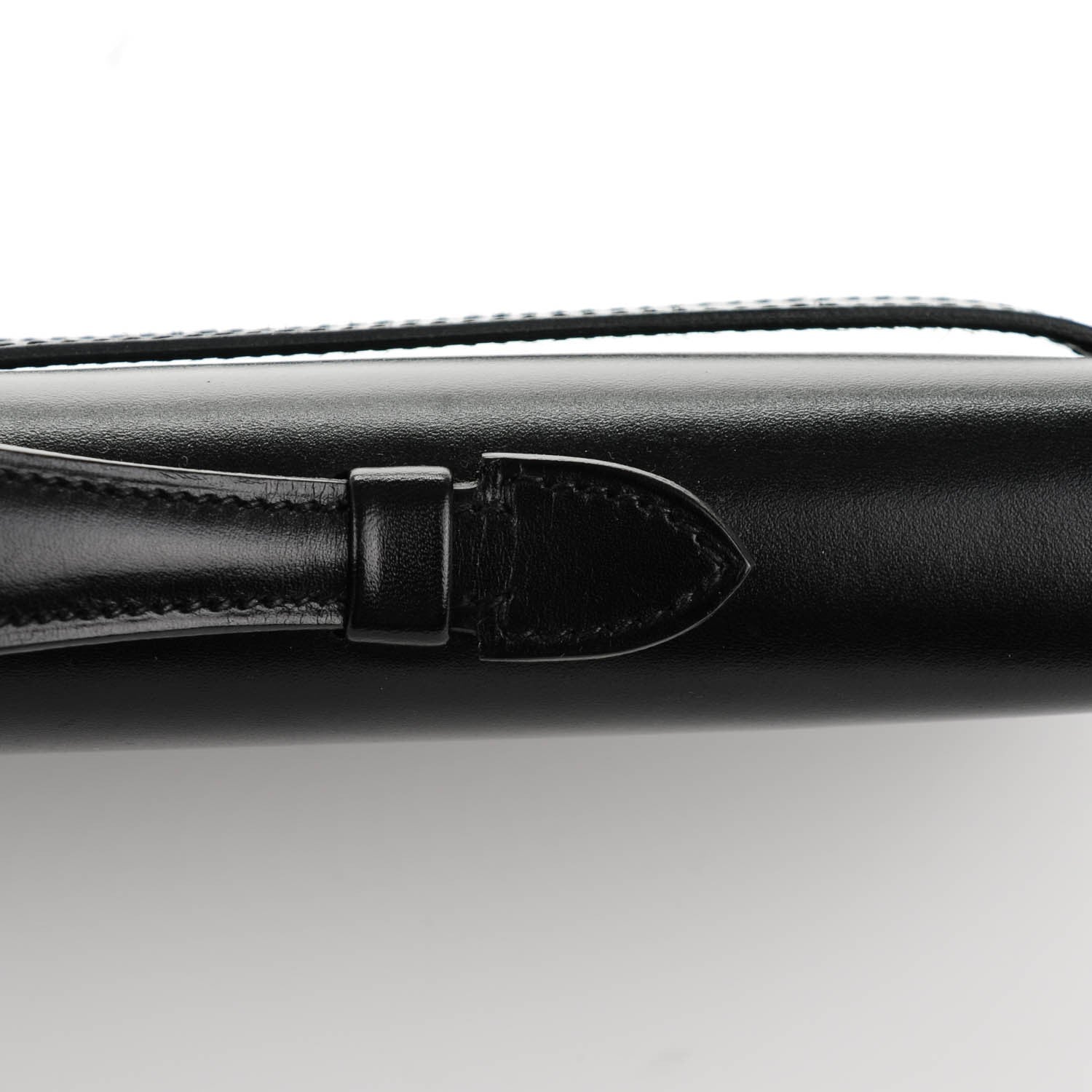Hermes Box Kelly Cut Clutch Black 6 of 13