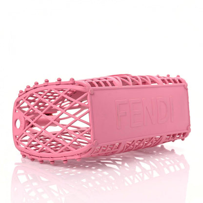 Fendi Recycled Plastic Vitello Liberty Matte Small Fendi Basket Rosa 4 of 16