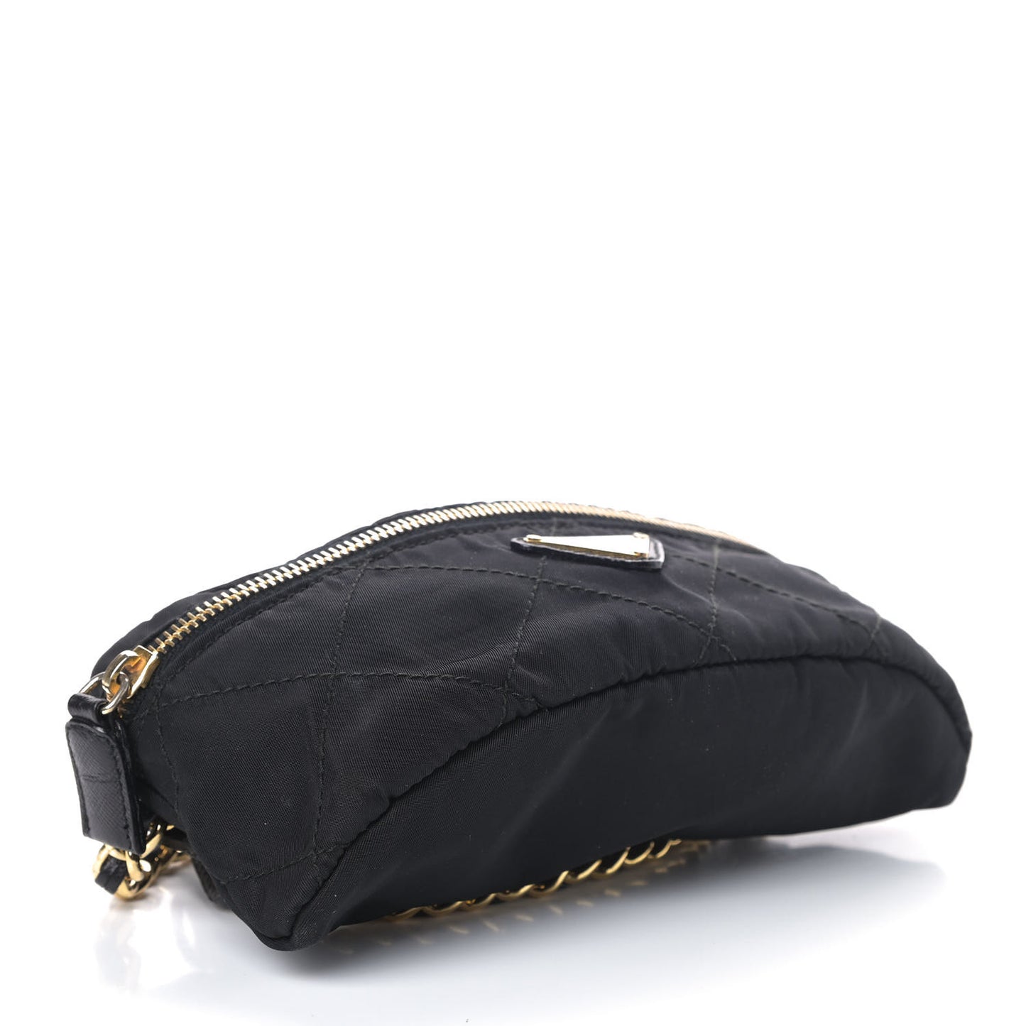 Tessuto Nylon Chain Belt Bag Black