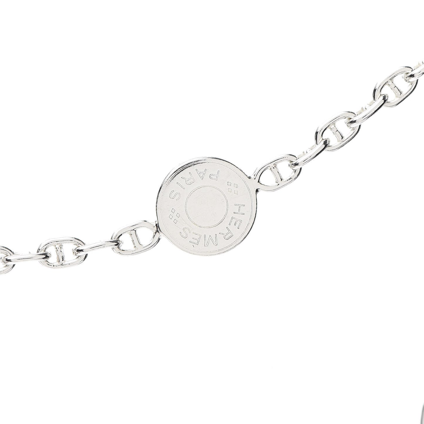 Sterling Silver Chaine D'Ancre Clou de Selle Necklace