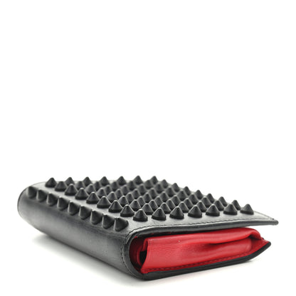 Christian Louboutin Calfskin Spiked Paros Wallet Black 4 of 8