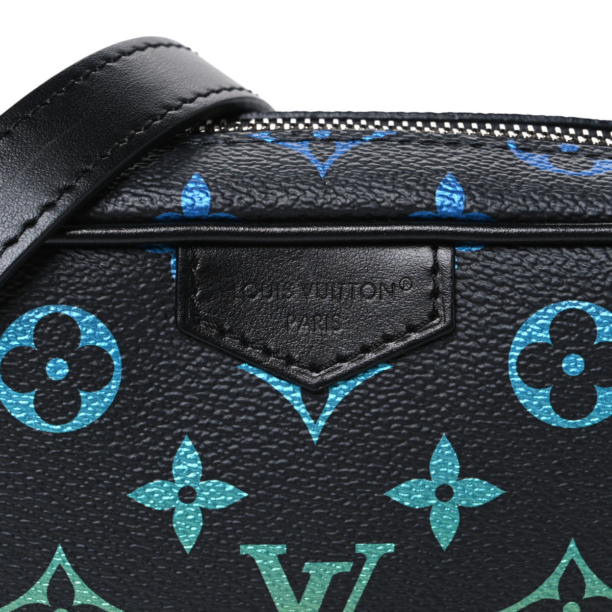 Louis Vuitton Monogram Iridescent Trocadero Wearable Wallet Black 6 of 8