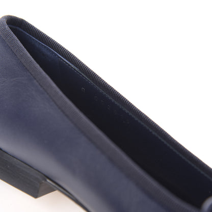 Chanel Lambskin CC Cap Toe Ballerina Flats 35 Navy 8 of 9