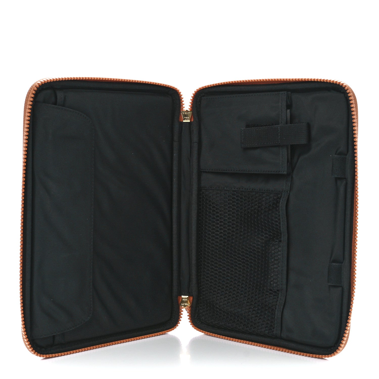 MCM Heritage Visetos Zip Around iPad Case Cognac 5 of 12