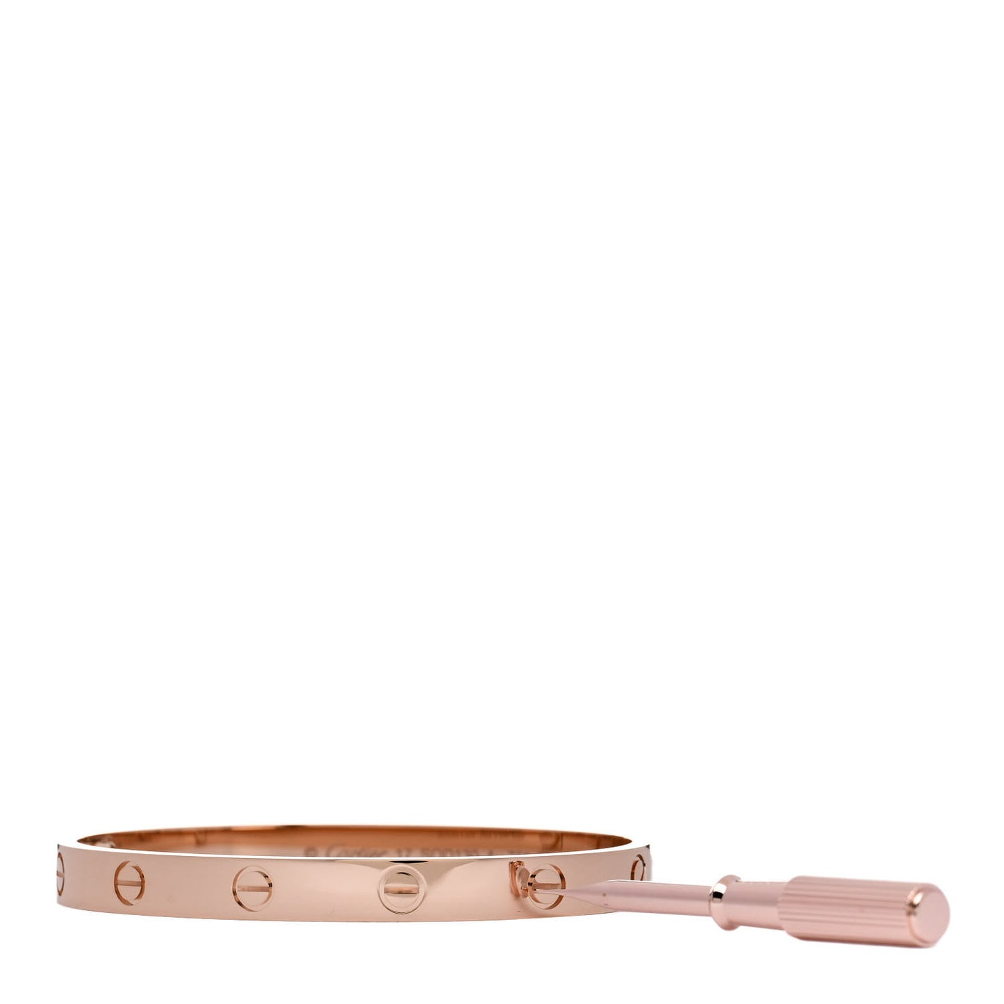 18K Pink Gold LOVE Bracelet 17