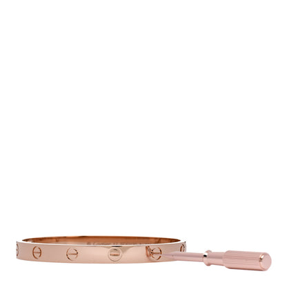 Cartier 18K Pink Gold LOVE Bracelet 17 3 of 8