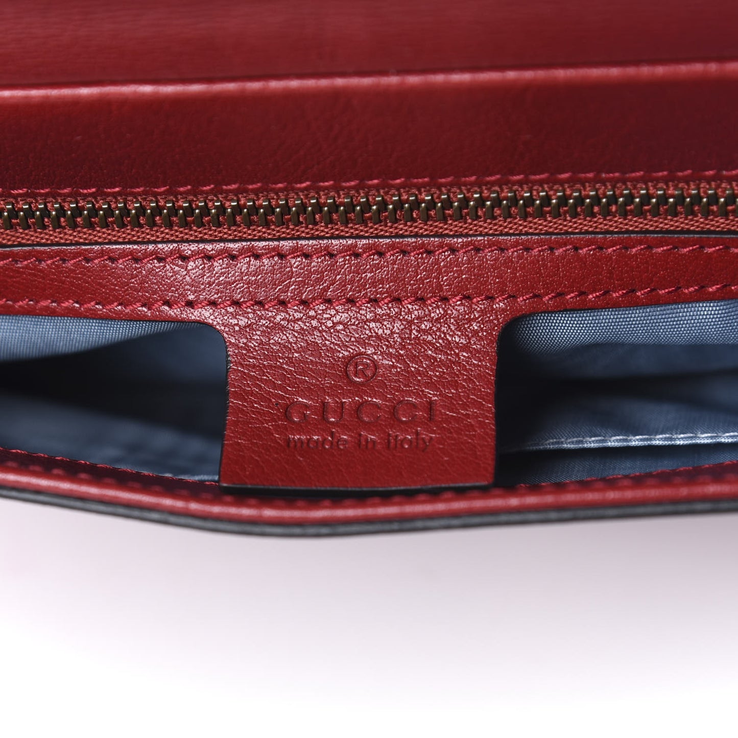 Calfskin Diagonal GG Medium Thiara Double Envelope Shoulder Bag Black Red
