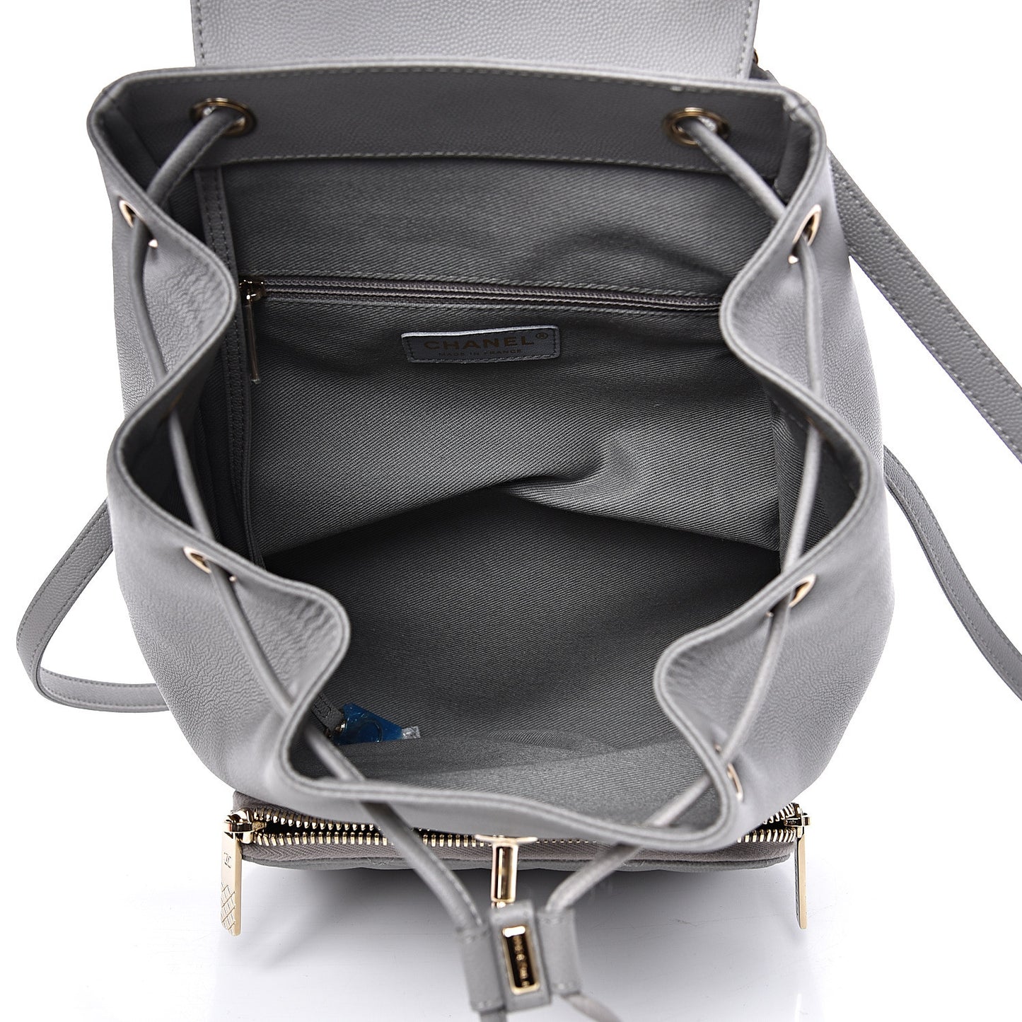 Caviar Quilted Business Affinity Backpack Grey