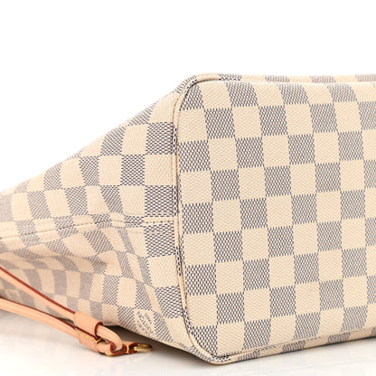 Louis Vuitton Damier Azur Neo Neverfull MM Rose Ballerine 10 of 12