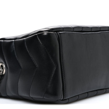 Saint Laurent Calfskin Y Quilted Monogram Small Loulou Bowling Bag Black 9 of 10
