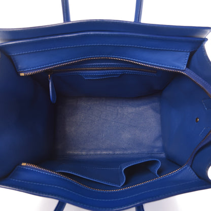 Celine Smooth Calfskin Mini Luggage Royal Blue 5 of 15