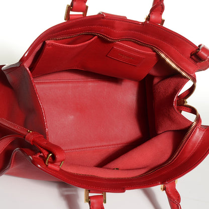 Saint Laurent Calfskin Small Classic Y Cabas Red 5 of 9
