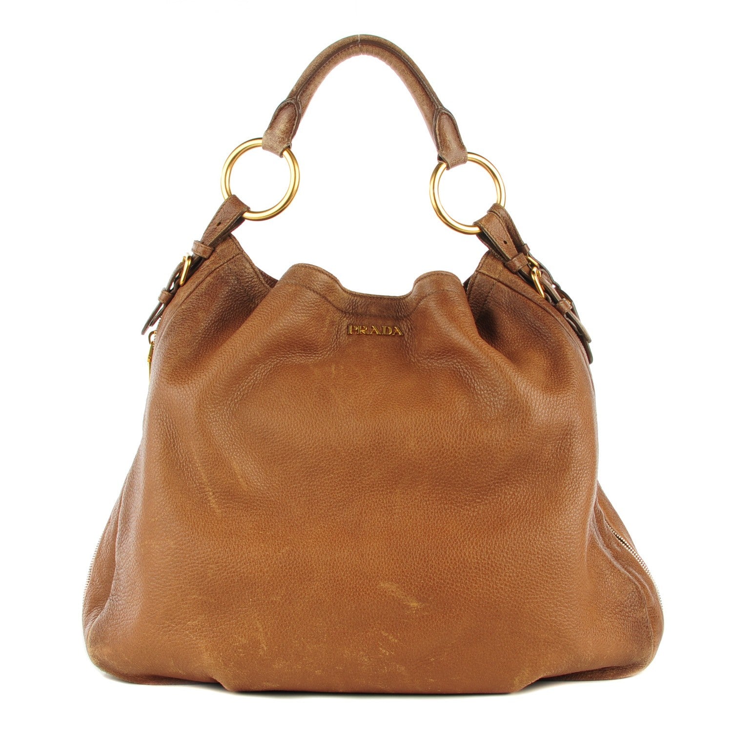 Prada Cervo Antik Hobo Cammello Sfumato 1 of 12