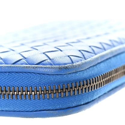 Bottega Veneta Nappa Intrecciato Zip Around Wallet Electrique 13 of 17