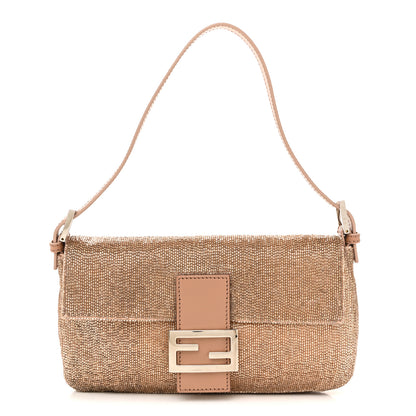 Fendi Beaded Baguette Beige 1 of 15
