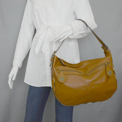 Burberry Leather Nova Check Trim Hobo 2 of 10