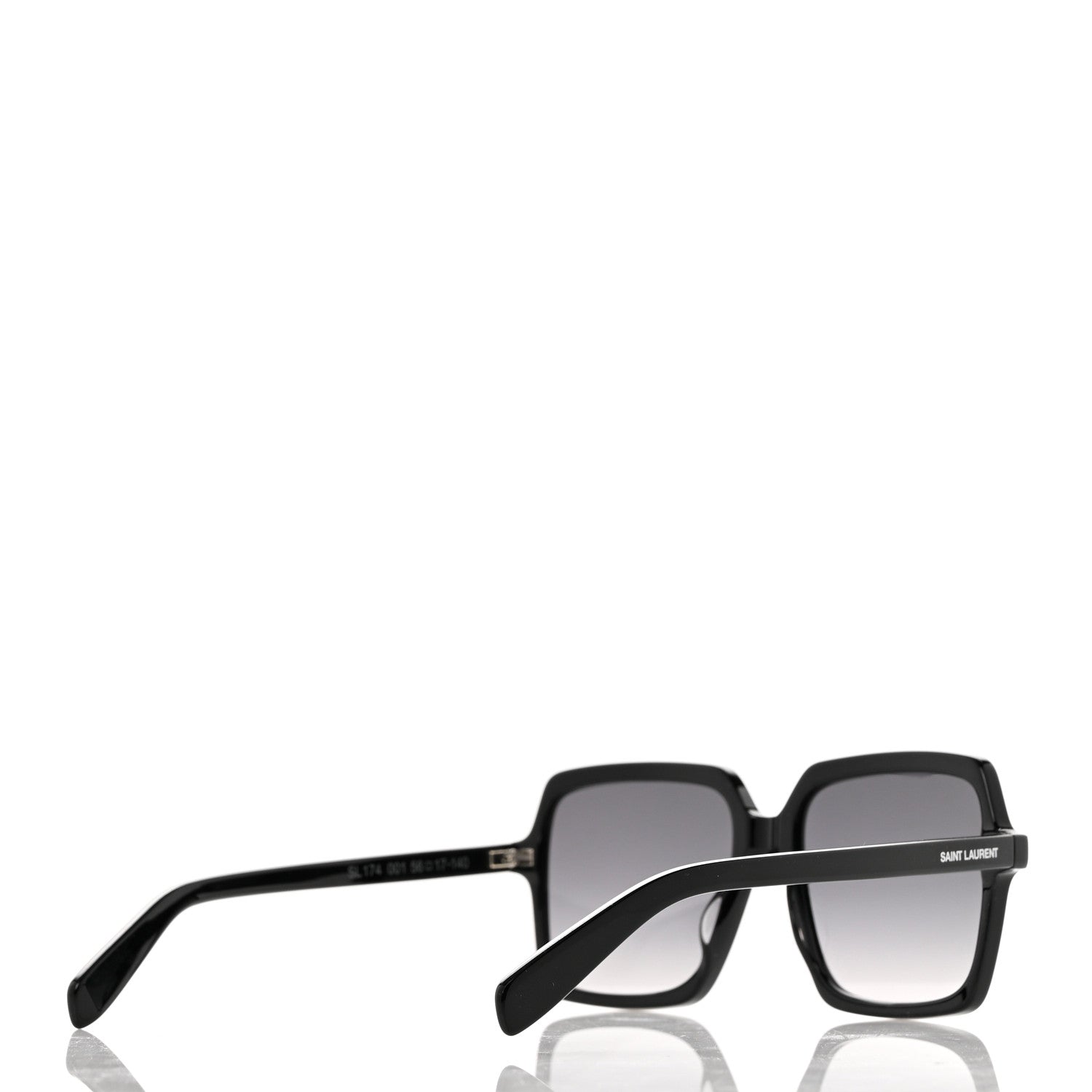 Saint Laurent Oversized SL174 Sunglasses Black 4 of 7