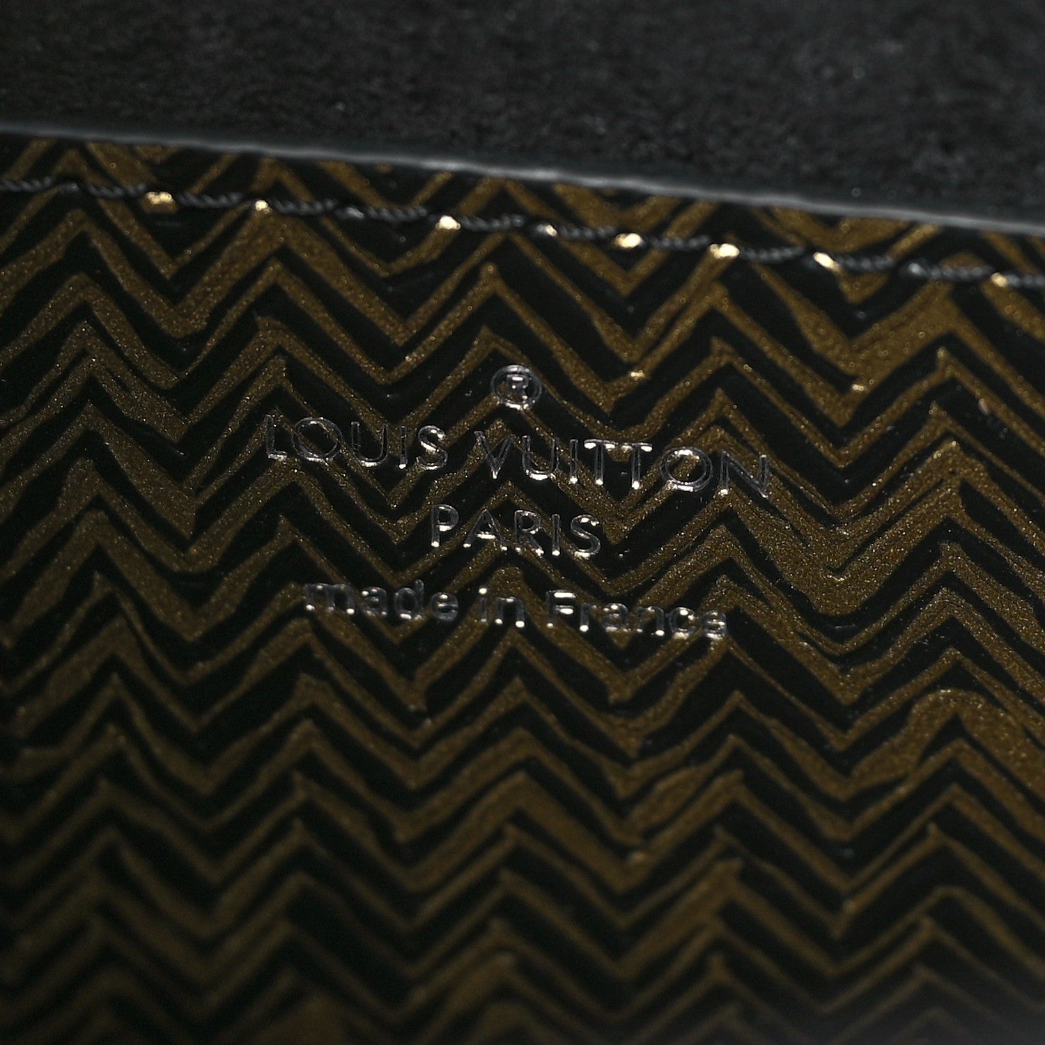 Louis Vuitton Epi Chevron Printed Twist Shoulder Bag PM Gold 6 of 8
