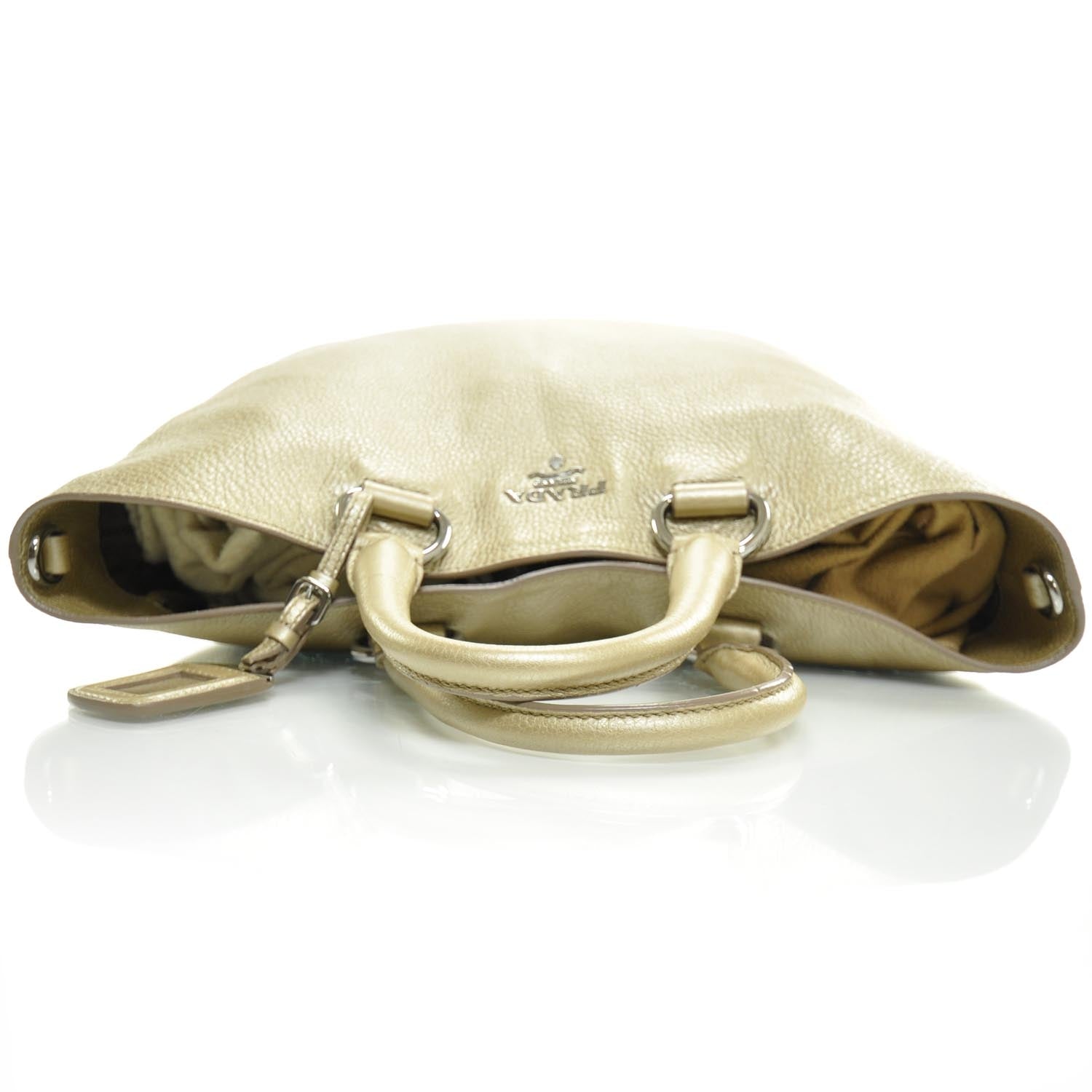 Prada Vitello Daino Tote Blond Mordore 5 of 9