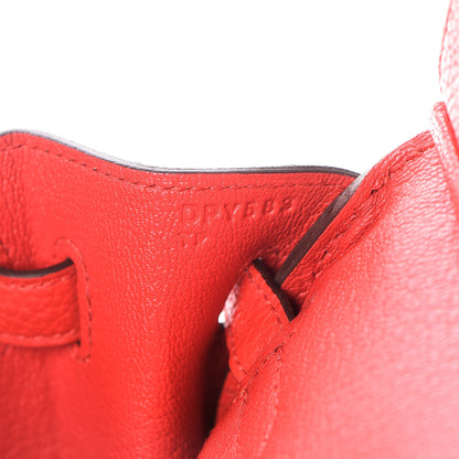 Hermes Togo Birkin 25 Rouge De Coeur 17 of 31
