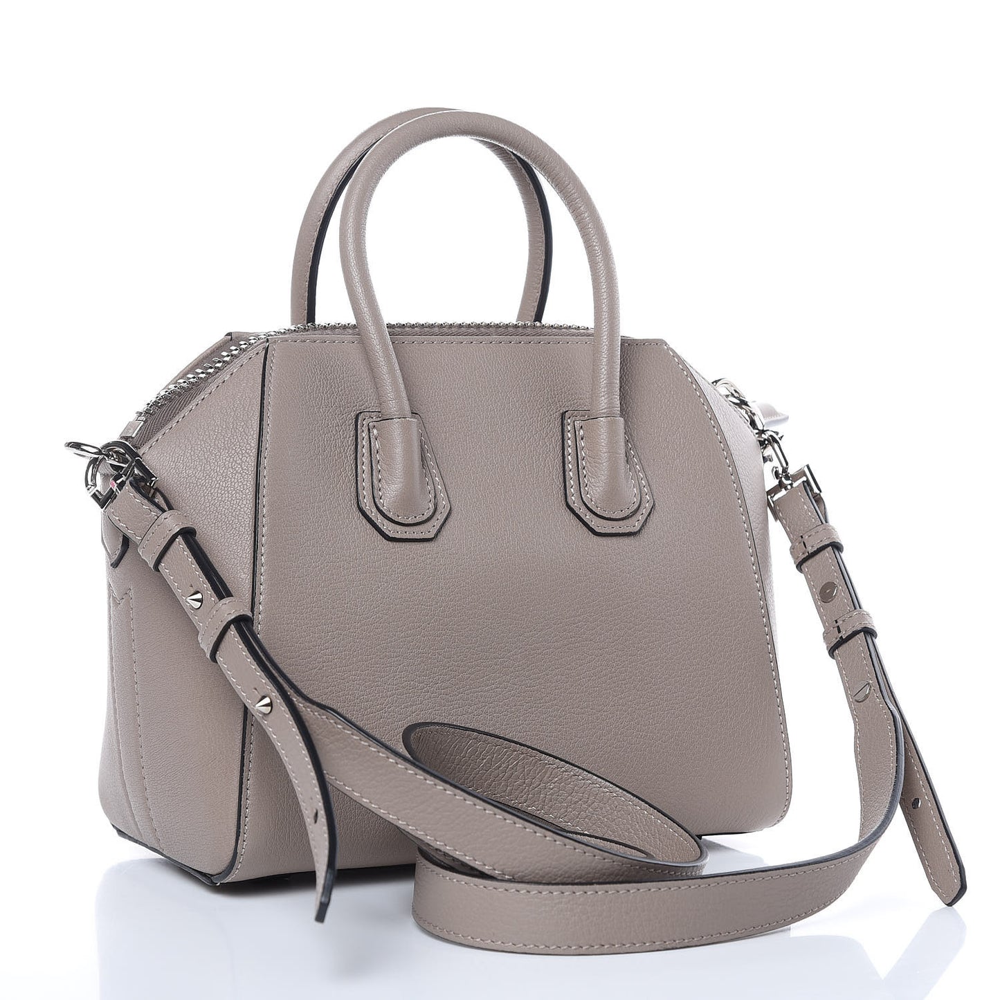 Calfskin Mini Antigona Storm Grey