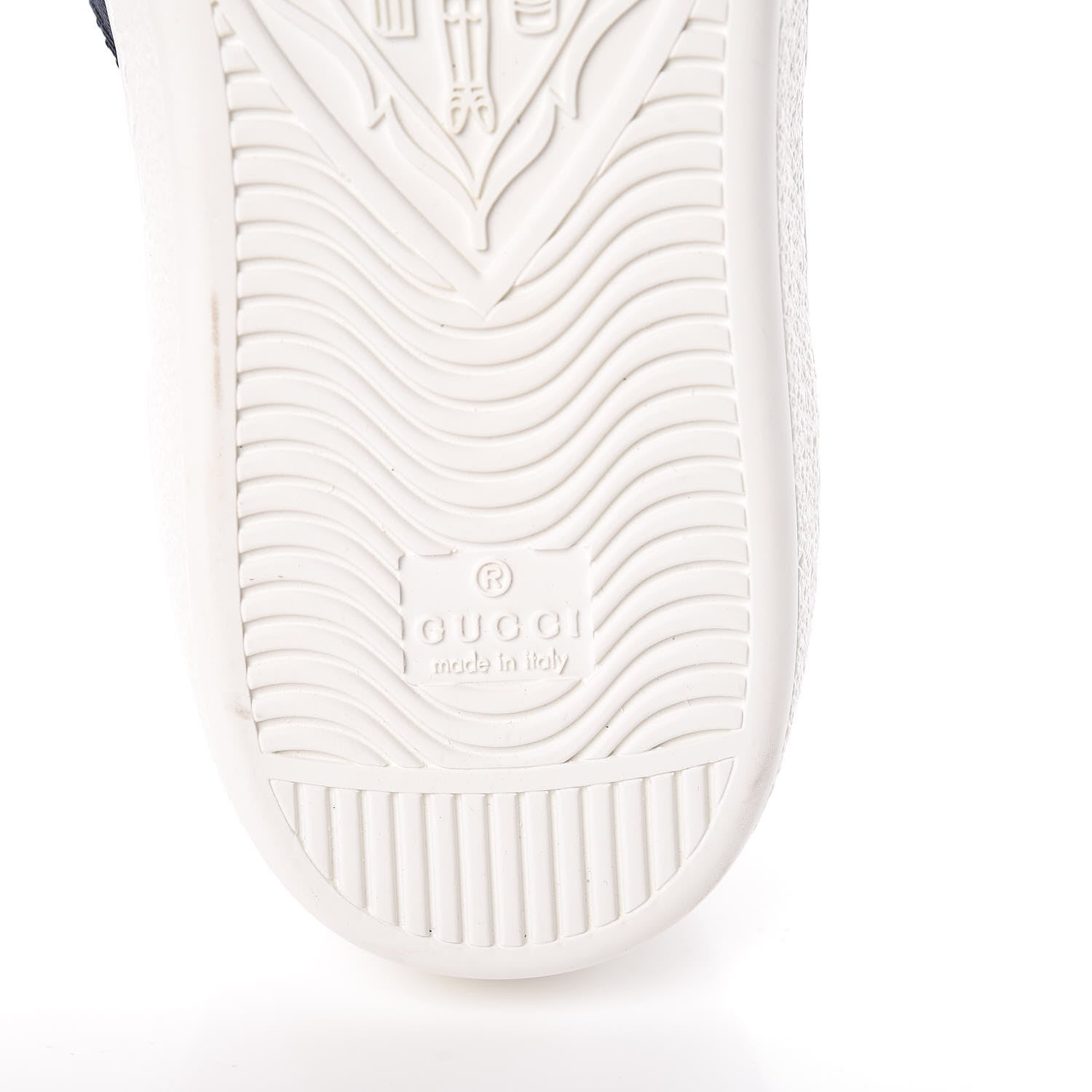 Gucci Calfskin Ayers Web Blind for Love Embroidered Mens Ace Sneakers 8.5 White 8 of 12
