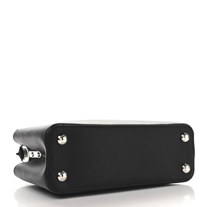 Louis Vuitton Smooth Calfskin Crystal Flowers Capucines BB Black 4 of 9