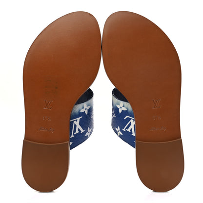 Louis Vuitton Monogram Escale Palma Sandals 37.5 Blue 5 of 7