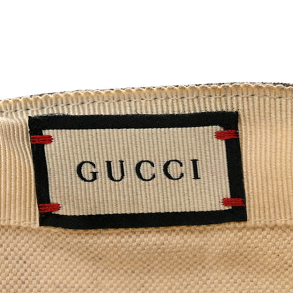 Gucci GG Supreme Monogram Apple Print Baseball Hat L Beige Red 8 of 12