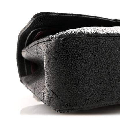 Chanel Caviar Quilted Medium Double Flap Black 9 of 10