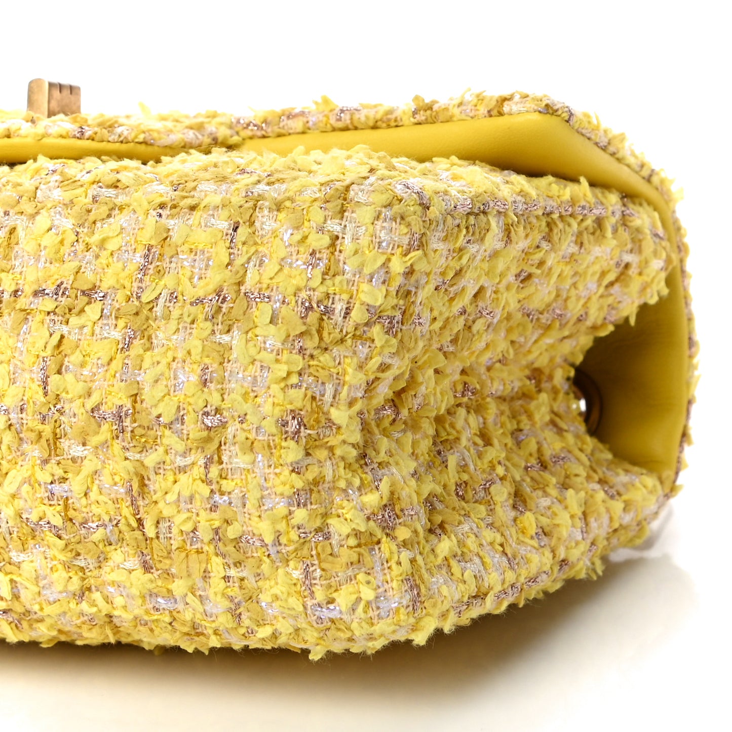 Tweed Quilted 2.55 Reissue Mini Flap Yellow