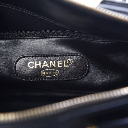 Chanel Calfskin Stitched CC Boston Black 8 of 11