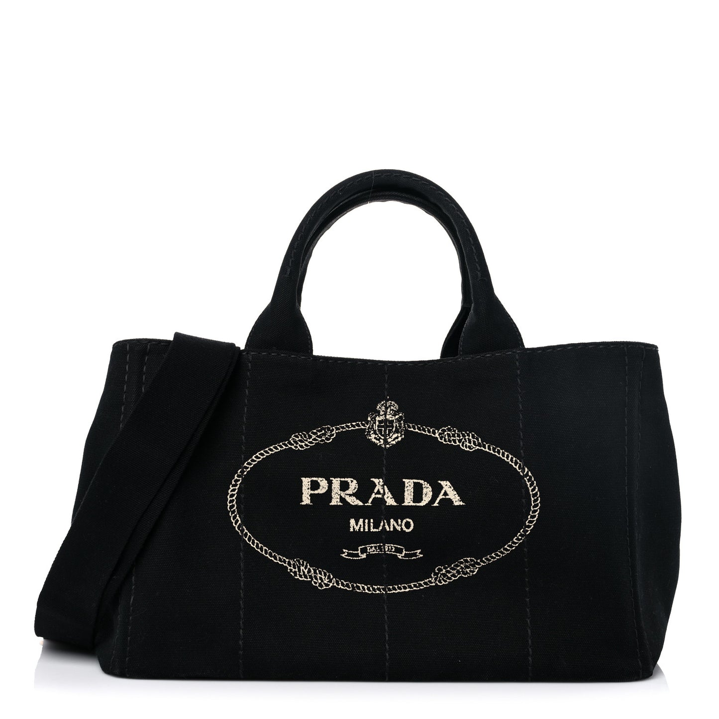 Canapa Small Logo Tote Black