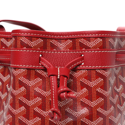 Goyard Goyardine Petit Flot Bucket Bag PM Red 8 of 10
