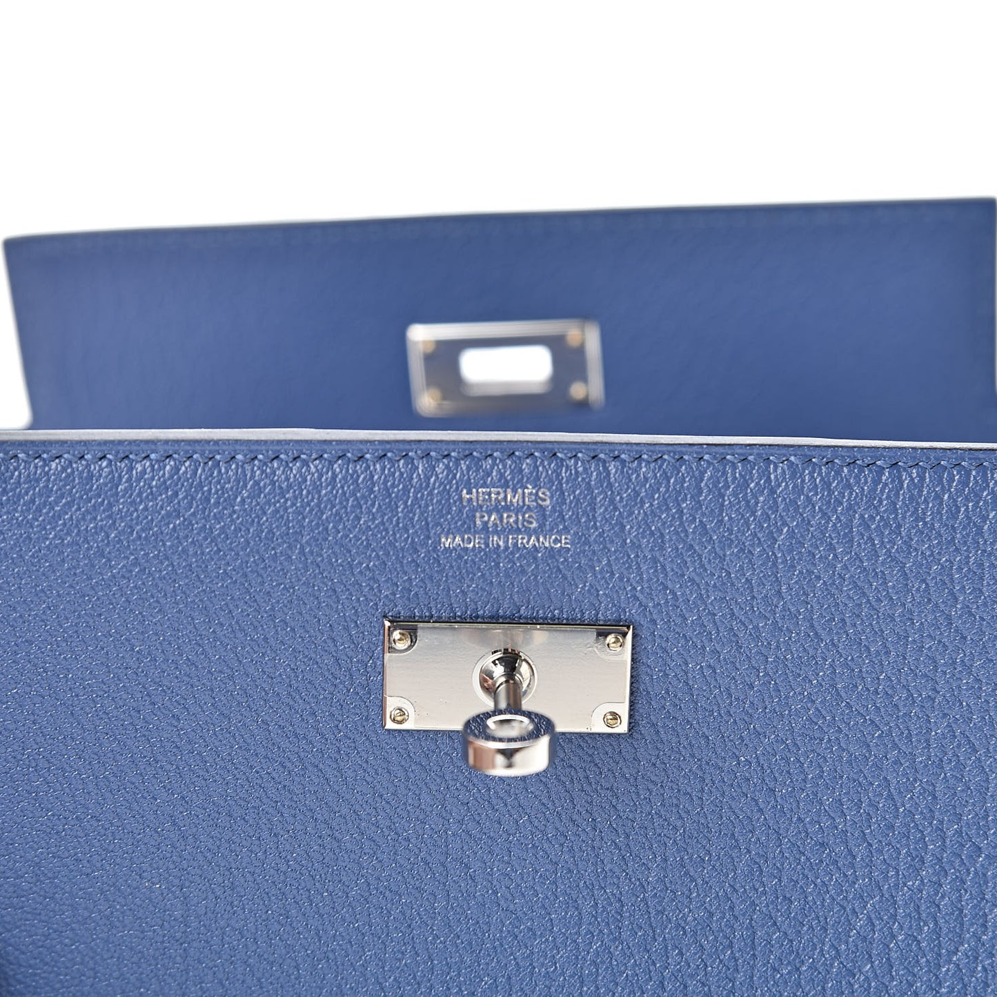 Chevre Mysore Medium Kelly Wallet Bleu Agate