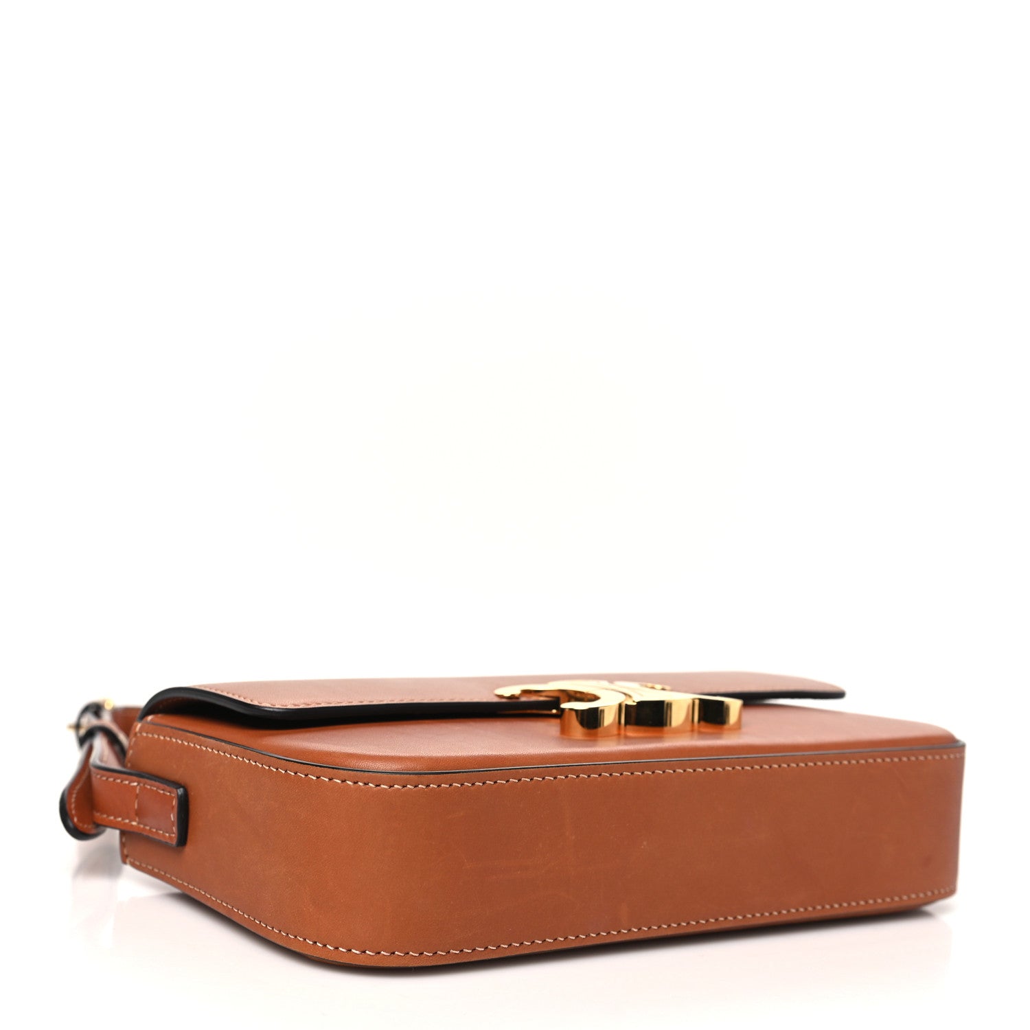 Celine Natural Calfskin Triomphe Shoulder Bag Tan 4 of 10